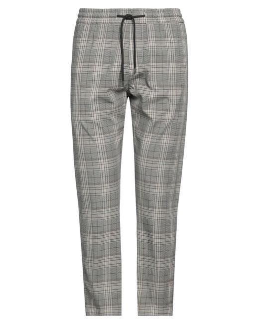 Dondup Gray Pants Cotton, Polyamide, Elastane for men