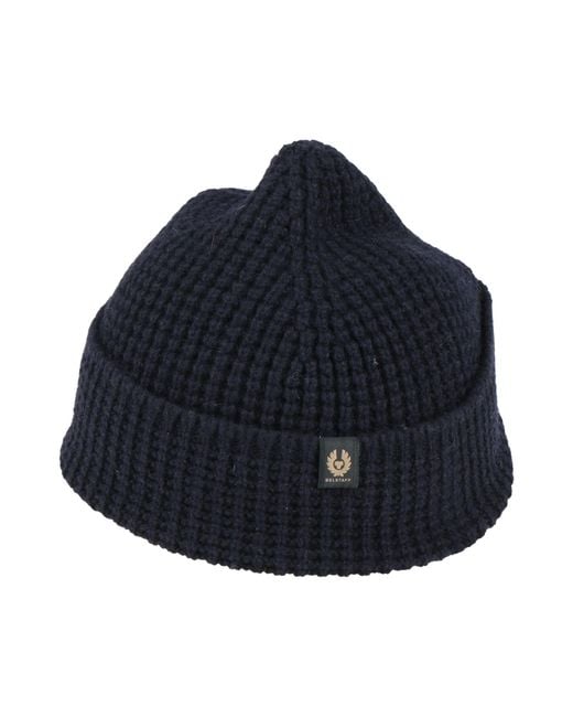 Belstaff Blue Midnight Hat Wool for men