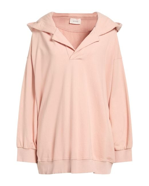 ViCOLO Pink Sweatshirt Cotton