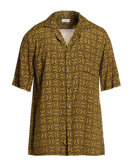 Dries Van Noten Green Shirt Viscose for men