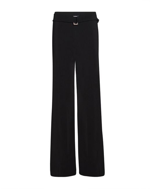 Patrizia Pepe Black Pants Polyester, Elastane