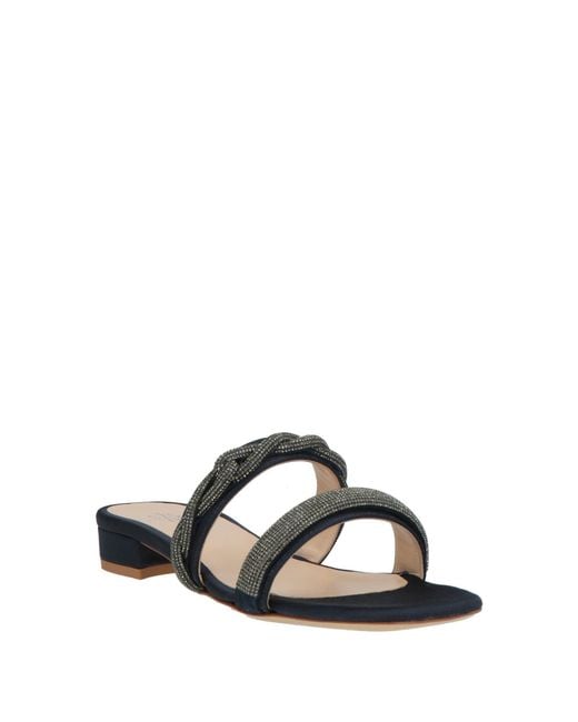 Eleventy White Midnight Sandals Textile Fibers