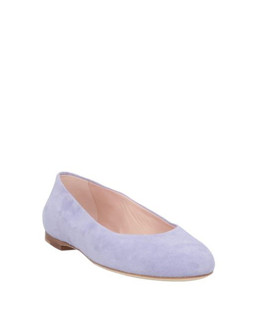 LALY HARPER Purple Ballet Flats Leather