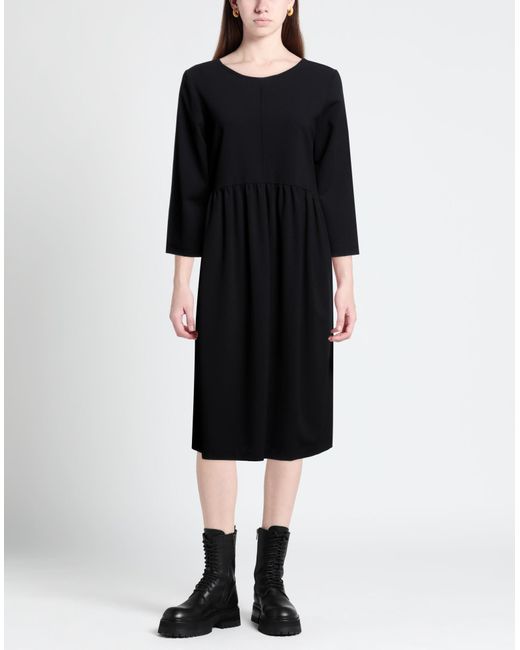 Cristina Bonfanti Black Midi Dress