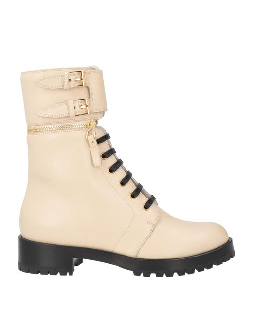 Sergio Rossi Natural Ankle Boots