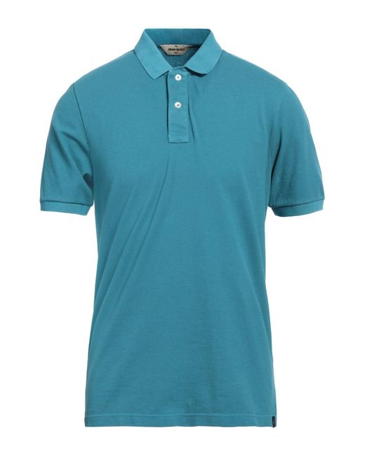 Gran Sasso Blue Polo Shirt for men