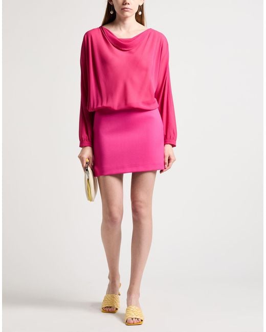 Semicouture Pink Mini Dress