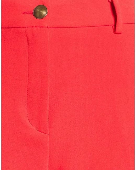 Nenette Red Pants Polyester, Elastane