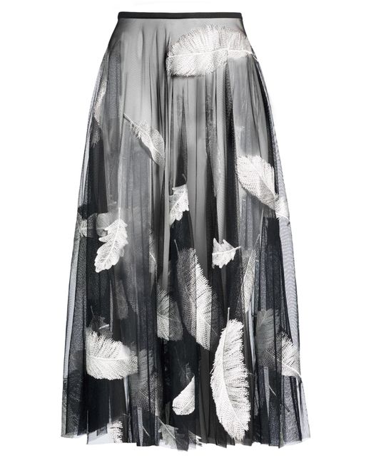 Norma Kamali Gray Midi Skirt