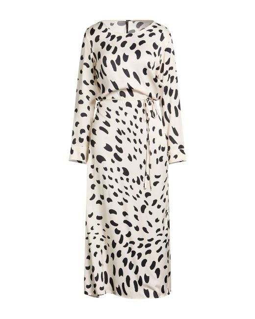 Manila Grace White Maxi Dress Viscose