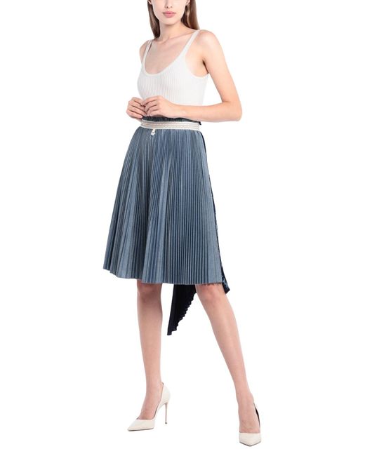 High Blue Midi Skirt