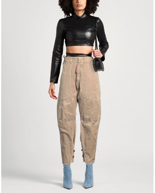DSquared² Natural Pants Cotton