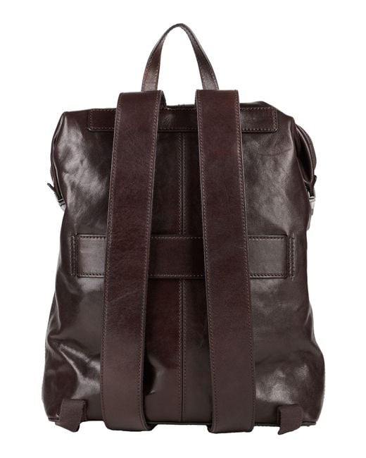 The Bridge Brown Dark Backpack Leather for men