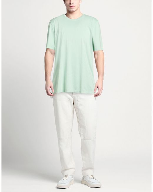 LEFT END Green T-Shirt Cotton for men