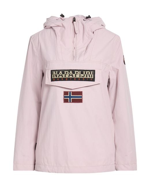 Napapijri Pink Lilac Jacket Polyamide, Polyurethane