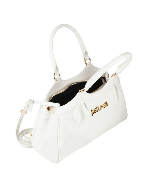 Just Cavalli White Handbags