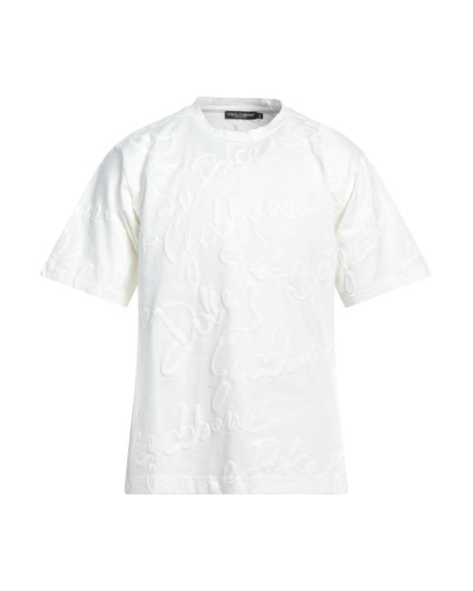 Dolce & Gabbana White T-shirt for men