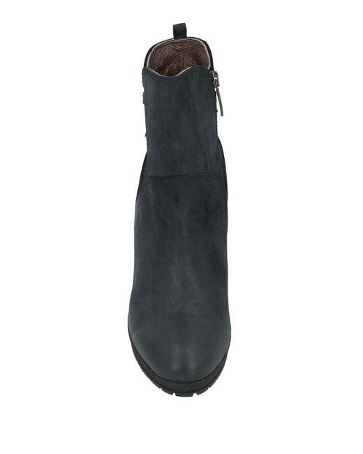 Janet & Janet Black Ankle Boots Leather