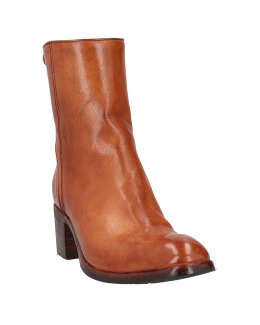 Alberto Fasciani Brown Dark Ankle Boots Leather