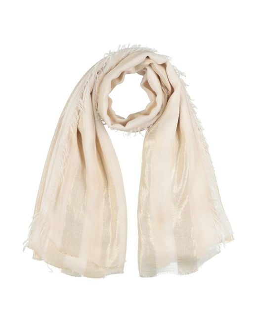 Peserico Natural Scarf Modacrylic, Viscose, Polyester