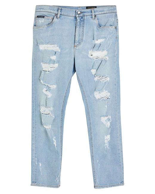 Dolce & Gabbana Blue Jeans Cotton, Elastane for men