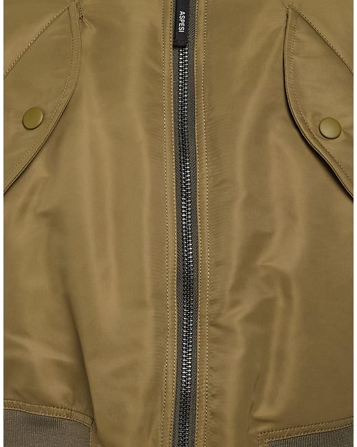 Aspesi Green Military Jacket Polyamide for men