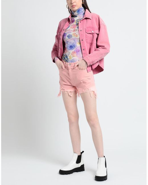 Denimist Pink Denim Shorts