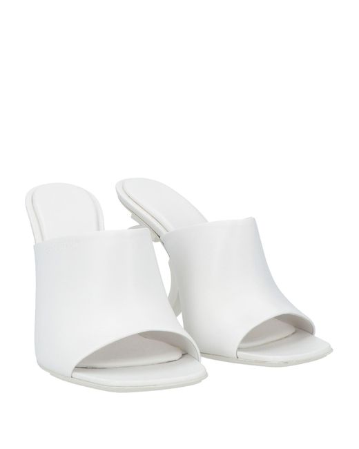 Ferragamo White Sandals Lambskin