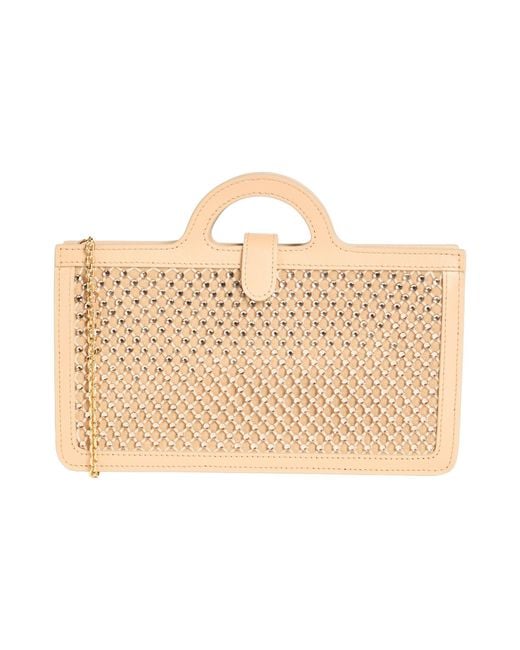 Marni Natural Camel Crossbody Wallet Polyester, Elastane, Glass, Cow Leather, Zinc