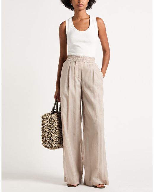 Brunello Cucinelli White Pants Cotton