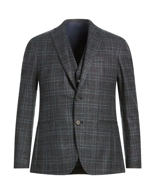 Roda Black Charcoal Blazer Wool for men
