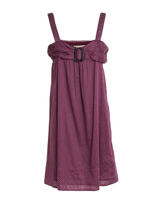 Burberry Purple Mini Dress Cotton