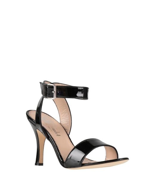 Walter Violet Black Sandals Leather