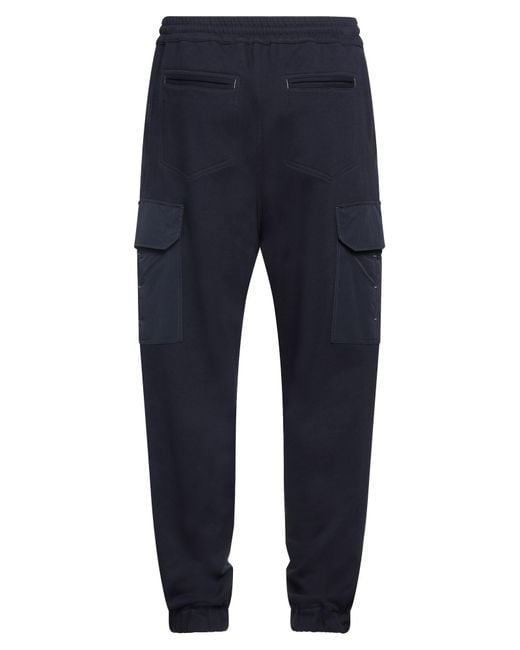 Brunello Cucinelli Blue Midnight Pants Cotton, Polyamide for men