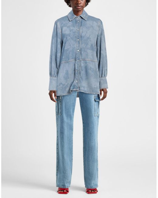 Ganni Blue Jeanshemd
