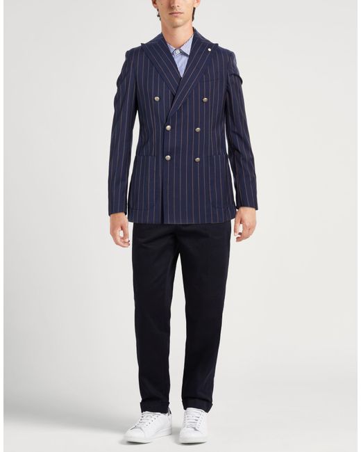 L.b.m. 1911 Blue Blazer Virgin Wool for men