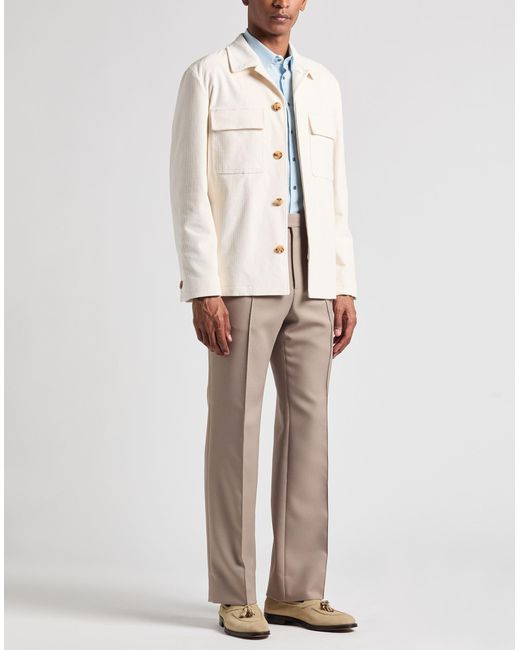 Lardini Natural Ivory Jacket Cotton, Elastane for men