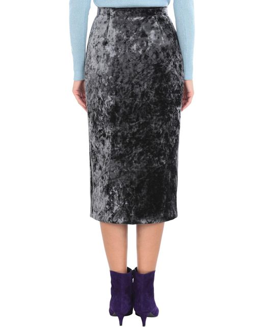 Vivetta Black Midi Skirt Polyester, Viscose, Elastane, Polyurethane