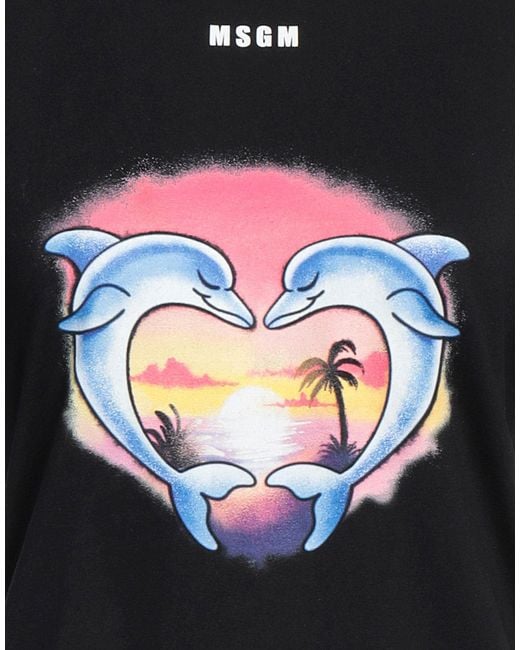 MSGM Black T-shirt