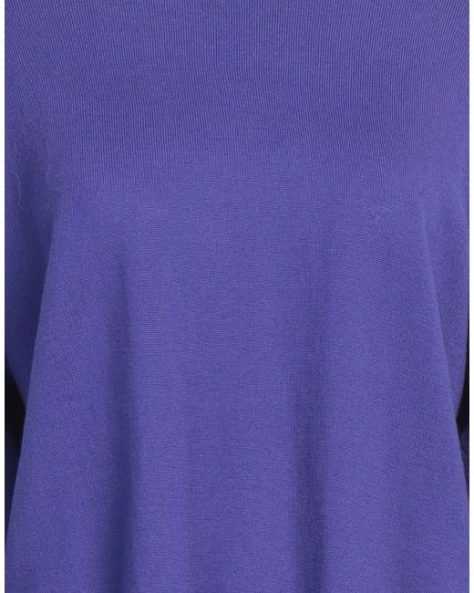 MEIMEIJ Blue Lightweight Wool Turtleneck Sweater