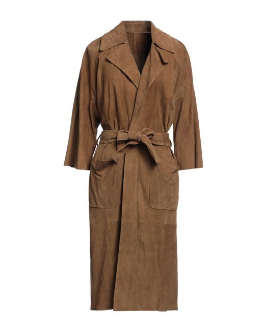 DROMe Brown Overcoat & Trench Coat