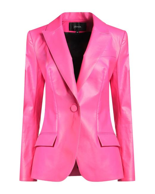 Jitrois Pink Fuchsia Blazer Lambskin