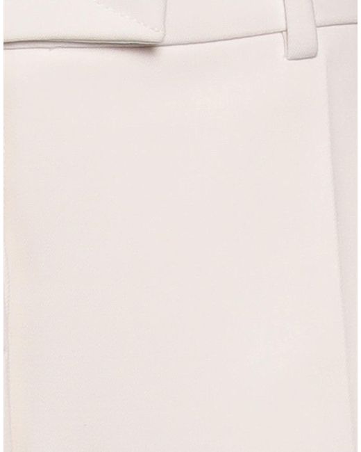 Dion Lee White Cream Pants Polyester, Wool, Elastane