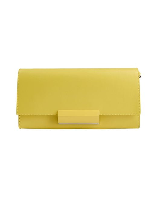 Gianni Chiarini Yellow Cross-Body Bag Leather