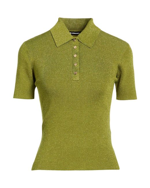 Karl Lagerfeld Green Polo Shirt