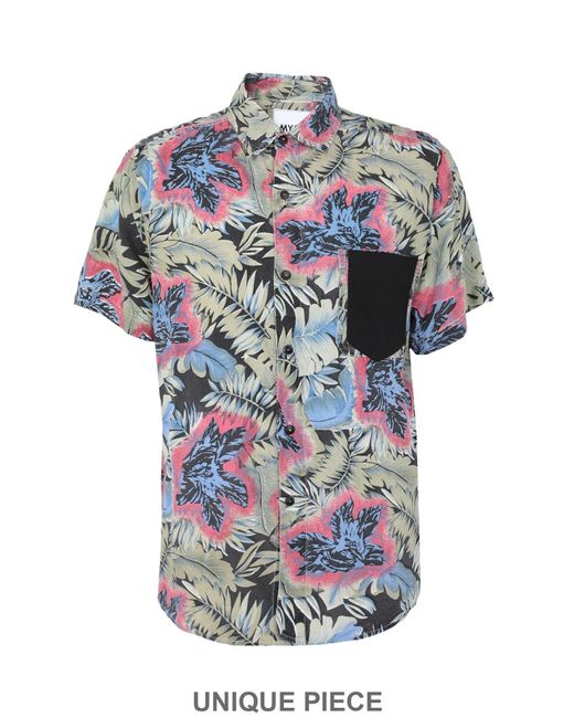 MYAR Gray Vintage Hawaiian Shirt for men
