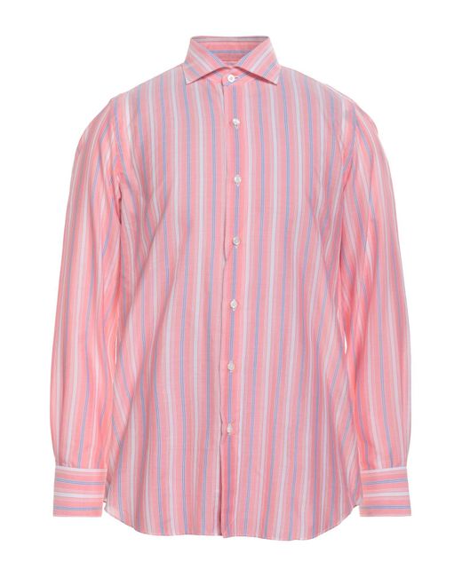 Finamore 1925 Pink Shirt for men