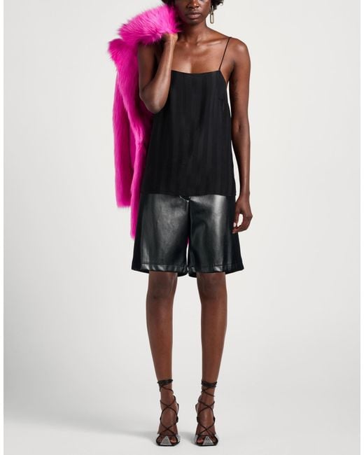 Imperial Black Shorts & Bermuda Shorts Polyester, Polyurethane