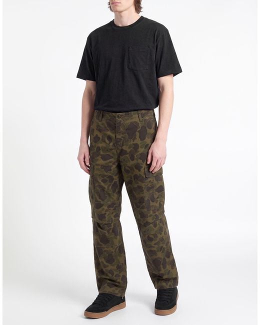 Carhartt Green Military Pants Cotton for men