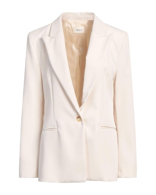 ViCOLO Natural Blazer Polyester, Viscose, Elastane